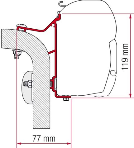 ADAPTER F45 HYMER VAN/B2 400