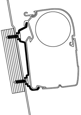 Thule adapter Ford Transit high roof serie 5 2 stuks