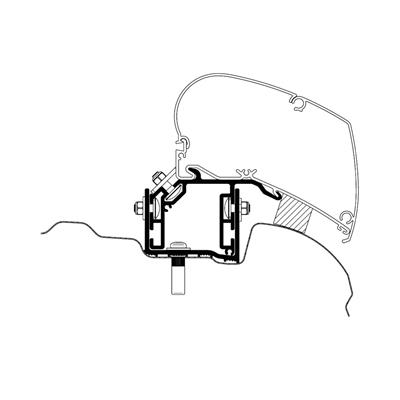 Thule Omnistor adapter VW Crafter 2017 LHD (EU)