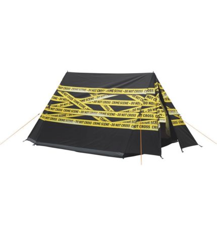 Easy camp tent crime scene