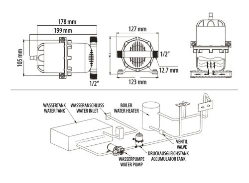 Drukcompensatietank 0.75L