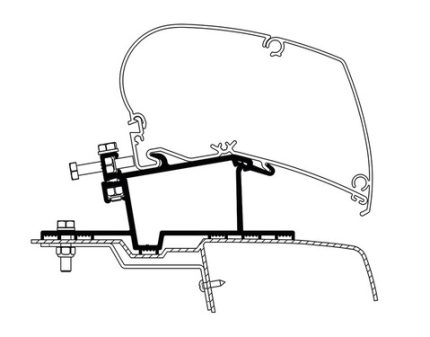 Adapter Omn. 6002/6900 voor Renault/Opel