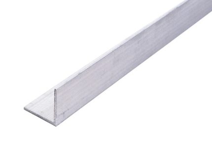 Aluminium hoek 30x20x2mm, 2m staaf